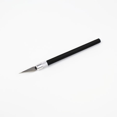 Excel Blades K30 Rite-Cut Hobby Knife Non-roll Knife with Safety Cap, Black, 12pk 16034